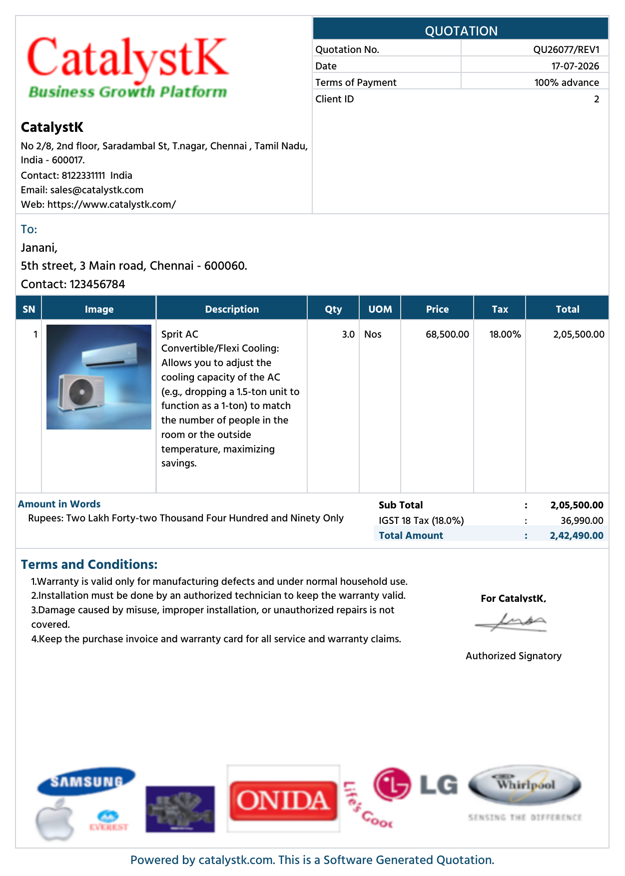 Cost estimating software